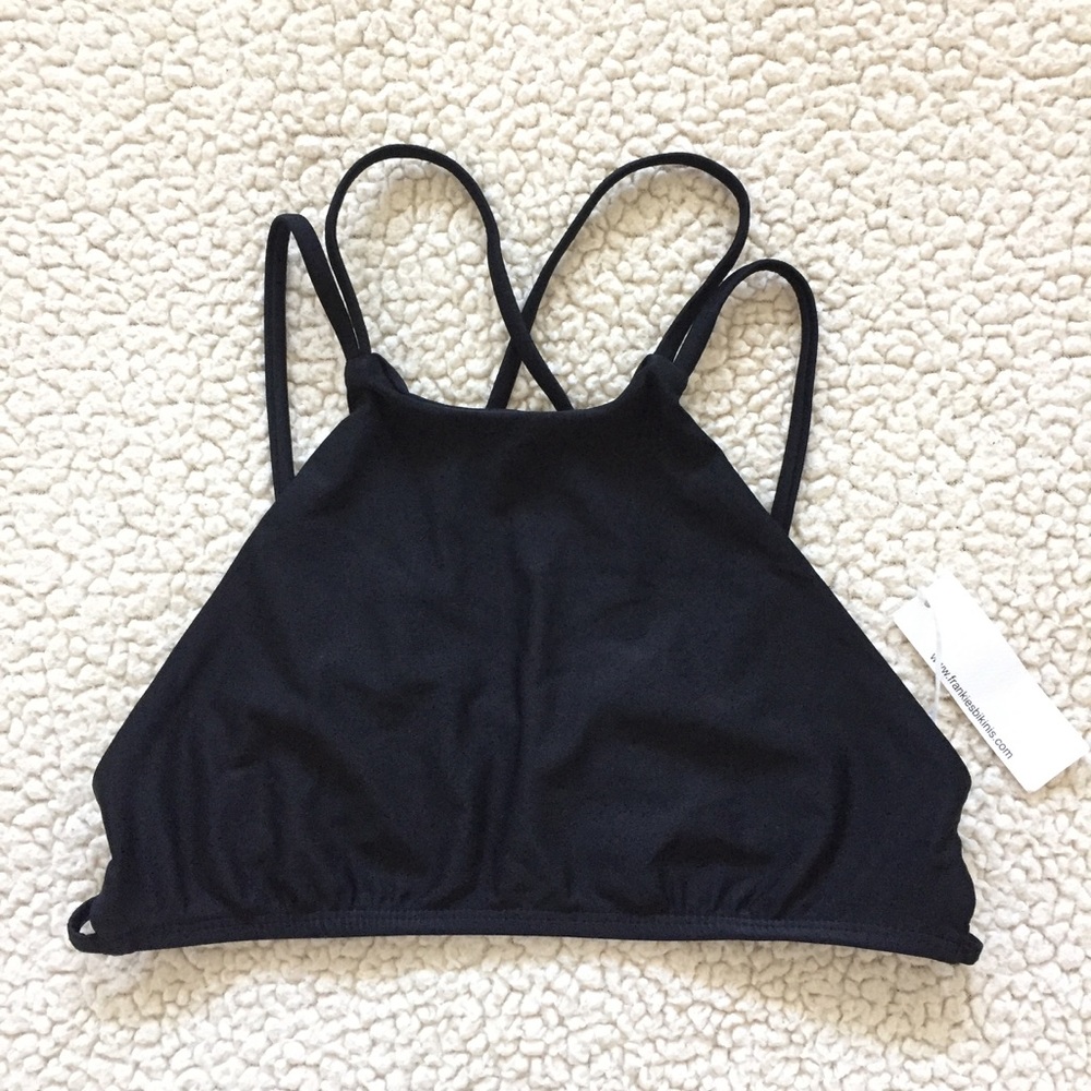 Frankies Bikinis Black Marley Top - Picture 3 of 6